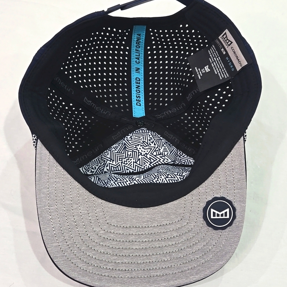 Melin Coronado Brick Hydro hat XL Navy White - Picture 3 of 5